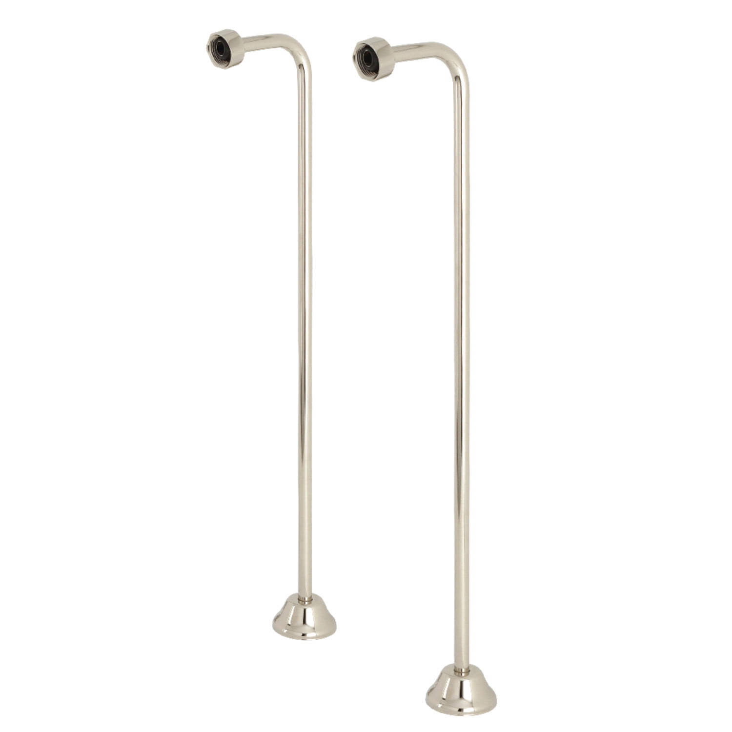 Polished Nickel Vintage Brass Bath Supply Set