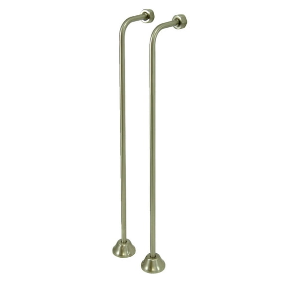 Kingston Brass CC468 Single Offset Bath Supply in Brushed Nickel