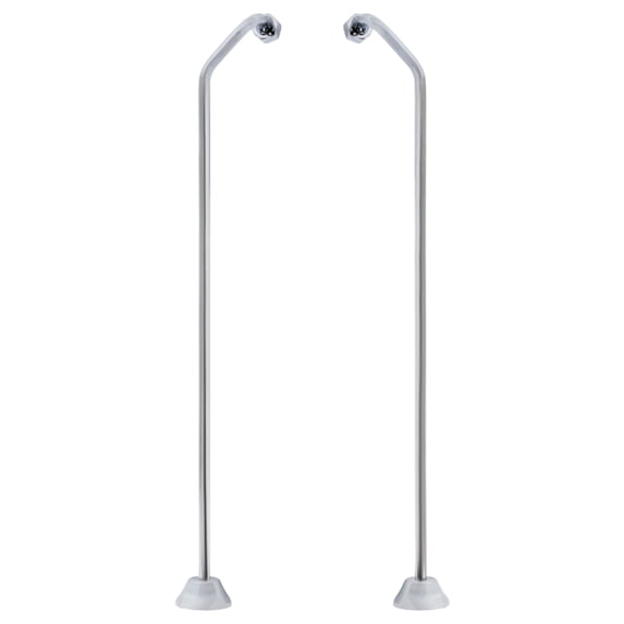 Kingston Brass CC471 Double Offset Standard Mount Bath Supply in Polished Chrome