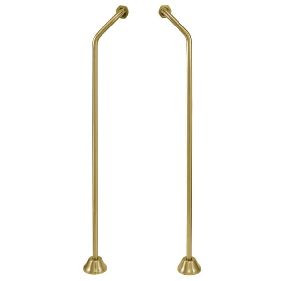 Kingston Brass CC477 Standard Mount Double Offset Bath Supply in Brushed Brass
