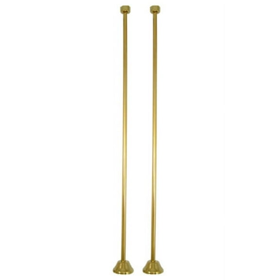 Kingston Brass CC482 Straight Bath Supply, Polished Brass