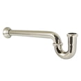 thumbnail image 1 of Kingston Brass CC5126 1-1/2" P-Trap with Bell Flange, 19" Length, 18 Gauge, Polished Nickel, 1 of 4