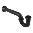 thumbnail image 1 of Kingston Brass CC5180MB 1-1/4" P-Trap with Bell Flange, 18" Length, 18 Gauge, Matte Black, 1 of 2