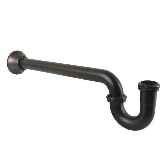 Kingston Brass CC5185 1-1/4" P-Trap with Bell Flange, 18" Length, 18 Gauge, Oil Rubbed Bronze