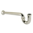 thumbnail image 1 of Kingston Brass CC5246 1-1/4" (or 1-1/2") x 1-1/2" P-Trap with Bell Flange, 19" Length, 18 Gauge, Polished Nickel, 1 of 4