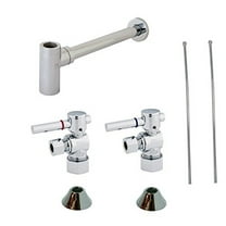 Kingston Brass CC53301DLLKB30 Modern Standard Mount Plumbing Sink Trim Kit with Bottle Trap, Polished Chrome