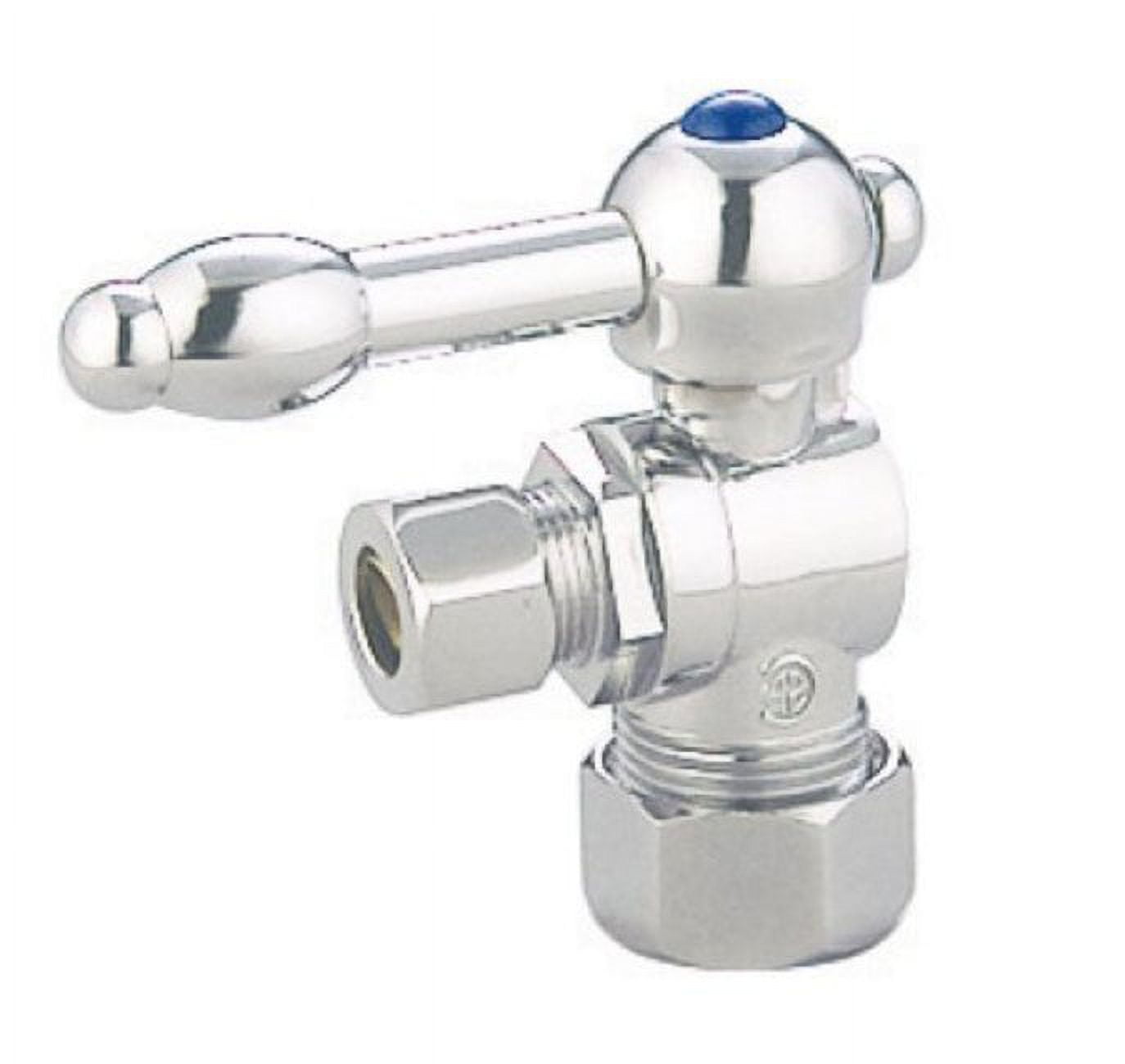 Polished Chrome Vintage Quarter-Turn Angle Stop Valve