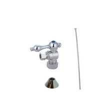 Kingston Brass CC53301TKF20 Traditional Standard Mount Plumbing Toilet Trim Kit, 5/8" x 3/8" O.D. Comp, Polished Chrome