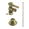 thumbnail image 1 of Kingston Brass CC53303DLTKF20 Standard Mount Modern Plumbing Toilet Trim Kit, 5/8" x 3/8" O.D. Comp, Antique Brass, 1 of 3