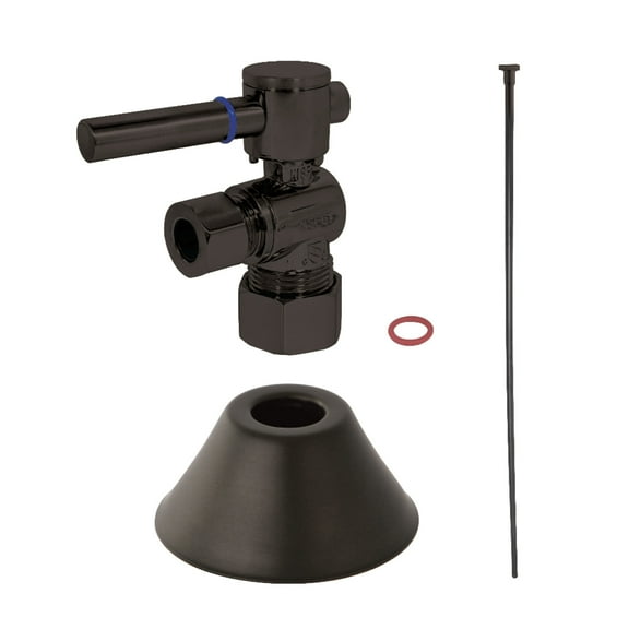 Kingston Brass CC53305DLTKF20 Modern Plumbing Standard Mount Toilet Trim Kit, 5/8" x 3/8" O.D. Comp, Oil Rubbed Bronze