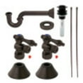 thumbnail image 1 of Kingston Brass CC53305VKB30 Traditional Standard Mount Plumbing Sink Trim Kit with P-Trap and Drain, Oil Rubbed Bronze, 1 of 2