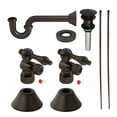 thumbnail image 1 of Kingston Brass Standard Mount CC53305VOKB30 Traditional Plumbing Sink Trim Kit with P-Trap and Overflow Drain, Oil Rubbed Bronze, 1 of 5
