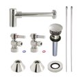 thumbnail image 1 of Kingston Brass CC53306DLVOKB30 Standard Mount Modern Plumbing Sink Trim Kit with Bottle Trap and Overflow Drain, Polished Nickel, 1 of 5
