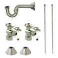 thumbnail image 1 of Kingston Brass CC53308LKB30 Traditional Standard Mount Plumbing Sink Trim Kit with P-Trap, Brushed Nickel, 1 of 4
