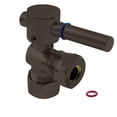 thumbnail image 1 of Kingston Brass CC54305DL 5/8-Inch O.D. Comp x 1/2-Inch or 7/16-Inch Slip Joint Quarter-Turn Angle Shut-Off Valve in Oil Rubbed Bronze, 1 of 5