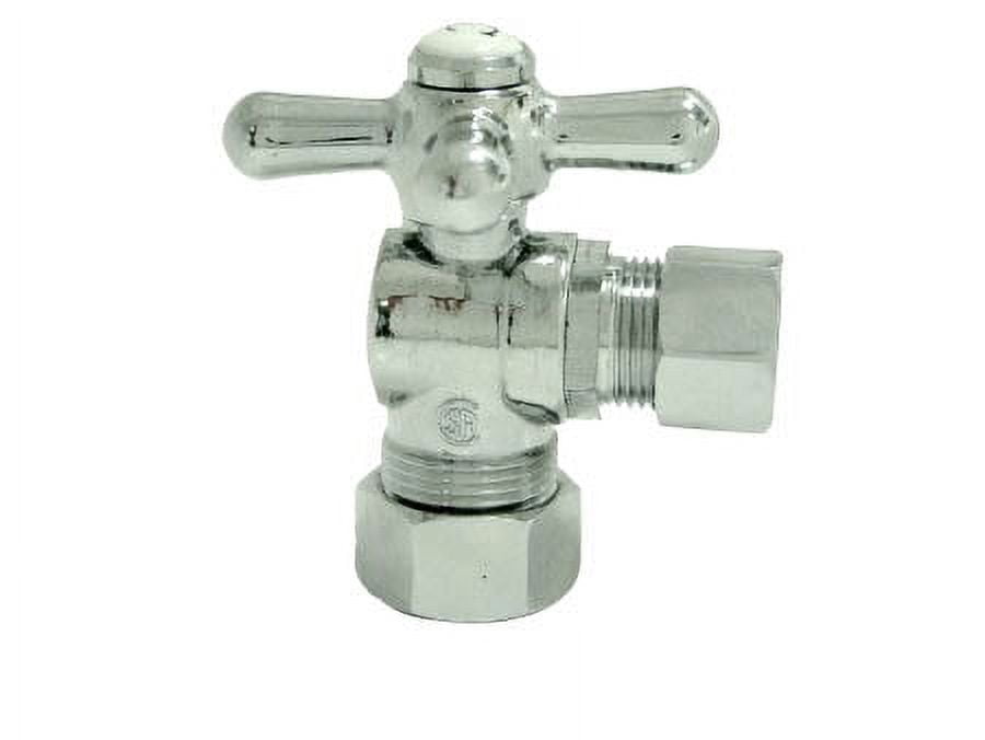 Polished Chrome Quarter-Turn Angle Stop Valve