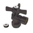 thumbnail image 1 of Kingston Brass CC54405ZX 5/8-Inch O.D. Comp x 1/2-Inch O.D. Comp Quarter-Turn Angle Shut-Off Valve in Oil Rubbed Bronze, 1 of 4