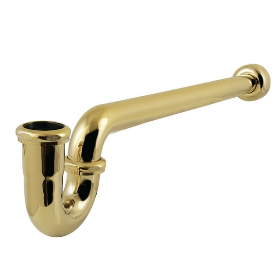 Kingston Brass CC6122 1-1/2" P-Trap with Box Flange, 19" Length, 18 Gauge, Polished Brass