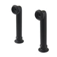 thumbnail image 1 of Kingston Brass CC6RS0 Vintage 6-Inch Deck Mount Tub Faucet Riser, Matte Black, 1 of 4