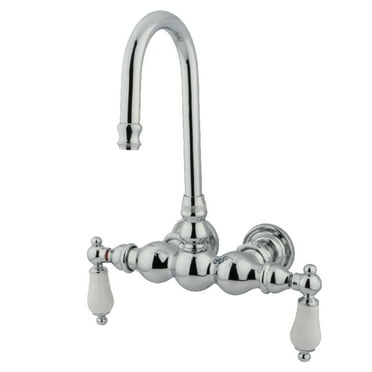 Kingston Brass CC6T1 Vintage 3-3/8-Inch Wall Mount Tub Faucet, Polished Chrome