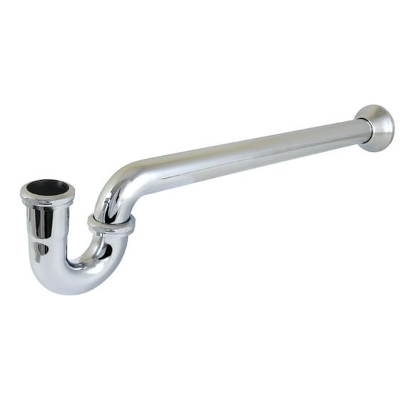 Kingston Brass CC7181 1-1/4" P-Trap with Bell Flange, 18" Length, 18 Gauge, Polished Chrome