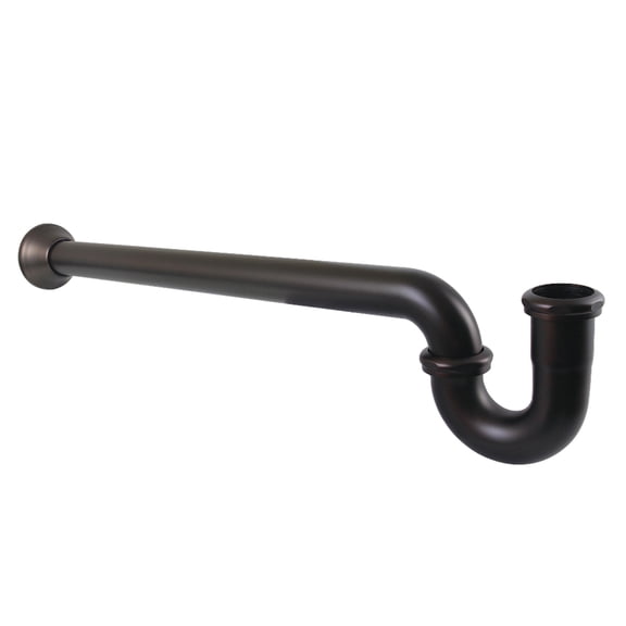 Kingston Brass CC7245 1-1/4" (or 1-1/2") x 1-1/2" P-Trap with Bell Flange, 24" Length, 18 Gauge, Oil Rubbed Bronze