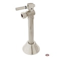 thumbnail image 1 of Kingston Brass CC83208DL 1/2-Inch Sweat x 3/8-Inch O.D. Comp Angle Shut-Off Valve with 5-Inch Extension in Brushed Nickel, 1 of 5