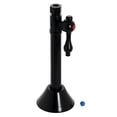 thumbnail image 1 of Kingston Brass CC83250 1/2-Inch Sweat x 3/8-Inch O.D. Comp Straight Shut-Off Valve with 5-Inch Extension in Matte Black, 1 of 6
