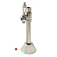 thumbnail image 1 of Kingston Brass CC83258 1/2-Inch Sweat x 3/8-Inch O.D. Comp Straight Shut-Off Valve with 5-Inch Extension in Brushed Nickel, 1 of 4