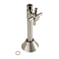 thumbnail image 1 of Kingston Brass CC83258DX 1/2-Inch Sweat x 3/8-Inch O.D. Comp Straight Shut-Off Valve with 5-Inch Extension in Brushed Nickel, 1 of 5