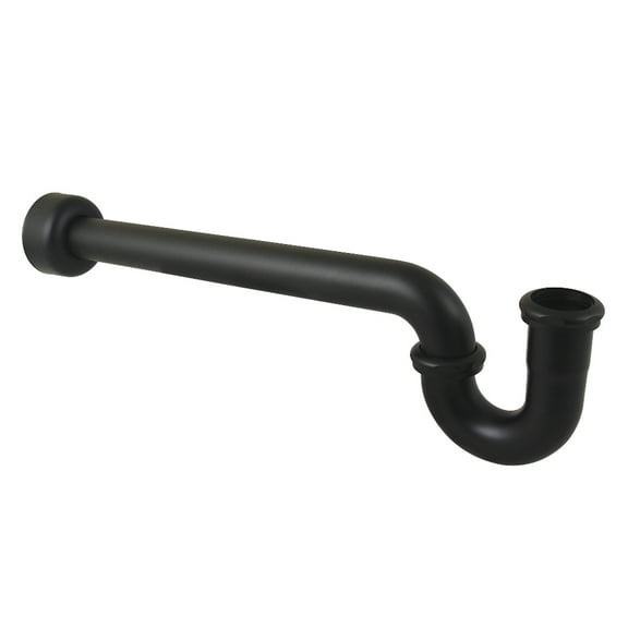 Kingston Brass CC9120MB 1-1/2" P-Trap with Box Flange, 24" Length, 18 Gauge, Matte Black