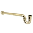 thumbnail image 1 of Kingston Brass CC9122 1-1/2" P-Trap with Box Flange, 24" Length, 18 Gauge, Polished Brass, 1 of 4