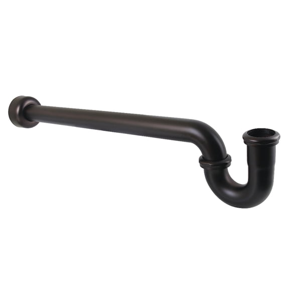 Kingston Brass CC9125 1-1/2" P-Trap with Box Flange, 24" Length, 18 Gauge, Oil Rubbed Bronze