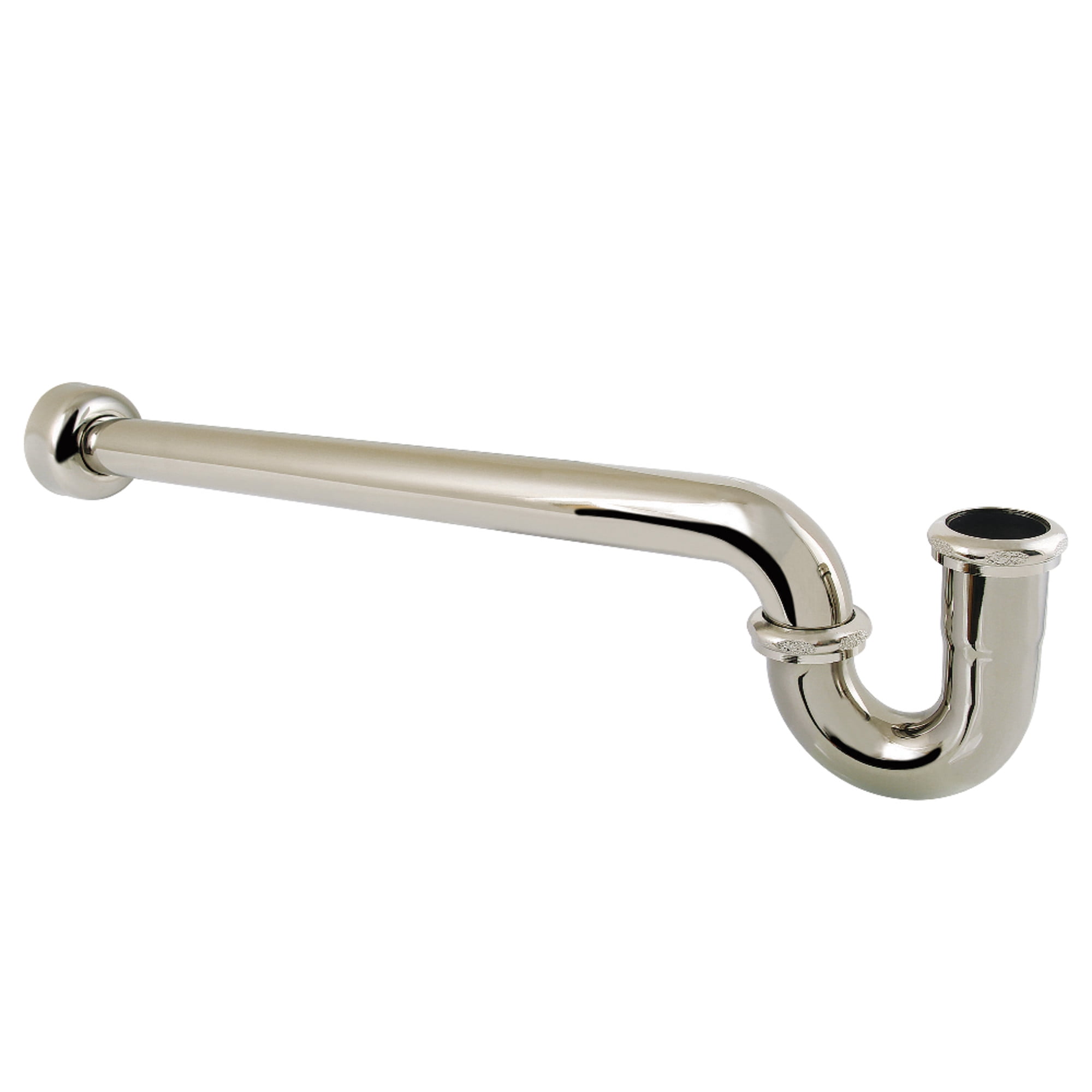 Kingston Brass CC9126 1-1/2" P-Trap with Box Flange, 24" Length, 18 Gauge, Polished Nickel