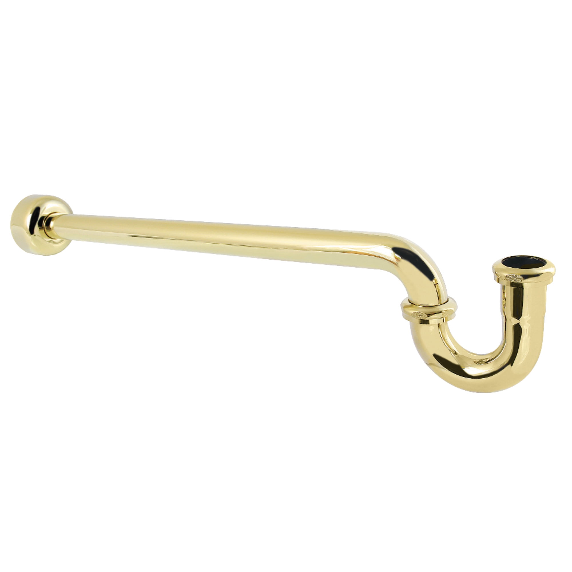 Kingston Brass CC9182 1-1/4" P-Trap with Box Flange, 24" Length, 18 Gauge, Polished Brass