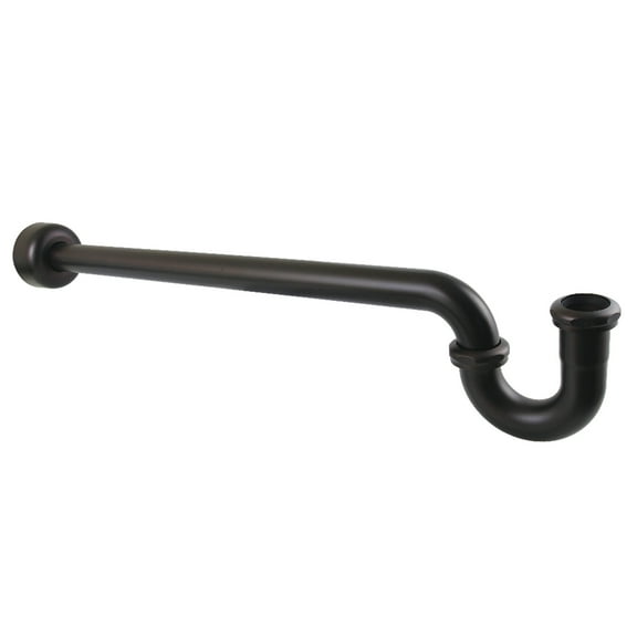 Kingston Brass CC9185 1-1/4" P-Trap with Box Flange, 24" Length, 18 Gauge, Oil Rubbed Bronze