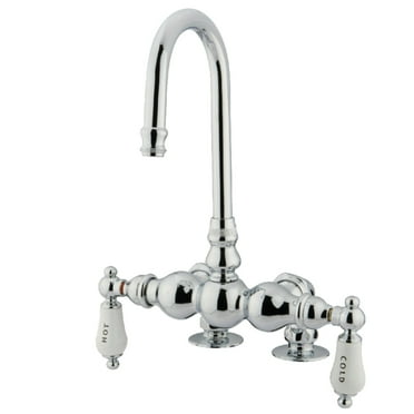 Kingston Brass CC96T1 Vintage 3-3/8-Inch Deck Mount Tub Faucet, Polished Chrome