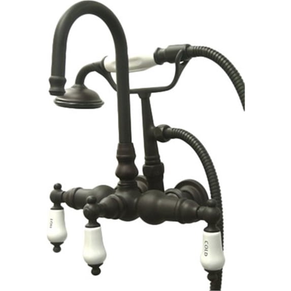 Kingston Brass CC9T8 3-38" Wall Tub Filler,w/Hand s CC9T8