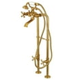 thumbnail image 1 of Kingston Brass Freestanding Tub Faucet, 2, Freestanding, Brushed Brass CCK266K7, 1 of 1