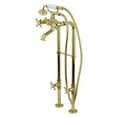 thumbnail image 1 of Kingston Brass CCK285K2 Freestanding Tub Faucet Package, Polished Brass, 1 of 8