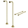 thumbnail image 1 of Kingston Brass CCK467 Vintage Single Offset Supply Line with Wall Bracket Combo, Brushed Brass, 1 of 4