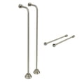 thumbnail image 1 of Kingston Brass CCK468 Vintage Single Offset Supply Line with Wall Bracket Combo, Brushed Nickel, 1 of 4