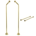 thumbnail image 1 of Kingston Brass CCK472 Vintage Double Offset Supply Line with Wall Bracket Combo, Polished Brass, 1 of 4