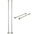thumbnail image 1 of Kingston Brass CCK488 Vintage Straight Supply Line with Wall Bracket Combo, Brushed Nickel, 1 of 4