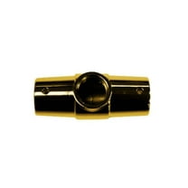 Kingston Brass CCRCA2 Vintage Standard Mount Shower Ring Connector 3 Holes, Polished Brass