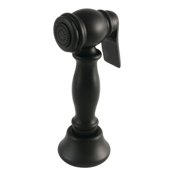 Kingston Brass CCRP1K0SPR Brass Kitchen Faucet Side Sprayer in Matte Black