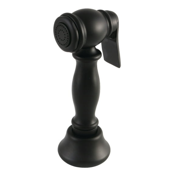 Kingston Brass CCRP1K0SPR Brass Kitchen Faucet Side Sprayer in Matte Black