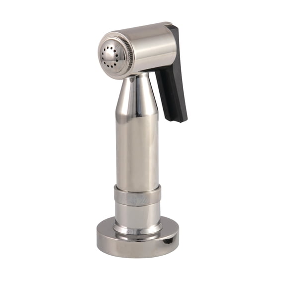 Kingston Brass CCRP21K6 Brass Kitchen Faucet Side Sprayer in Polished Nickel