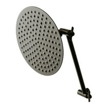 Kingston Brass CK136K5 Victorian 7-3/4-Inch Round Raindrop Brass Shower Head with 10-Inch High-Low Adjustable Shower Arm in Oil Rubbed Bronze
