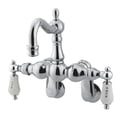 thumbnail image 1 of Kingston Brass Vintage 3-3/8" - 9" Adjustable Center Wall Mount Clawfoot Tub Filler, 1 of 2